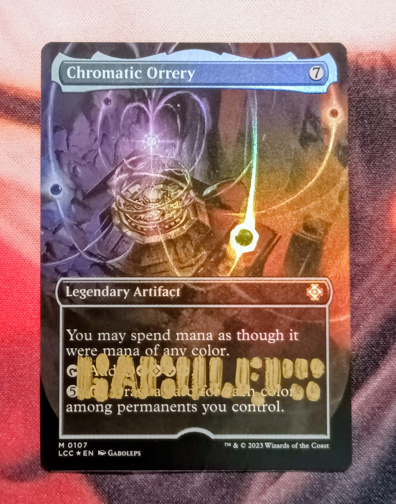 Chromatic Orrery Foil Extended Oil Painting