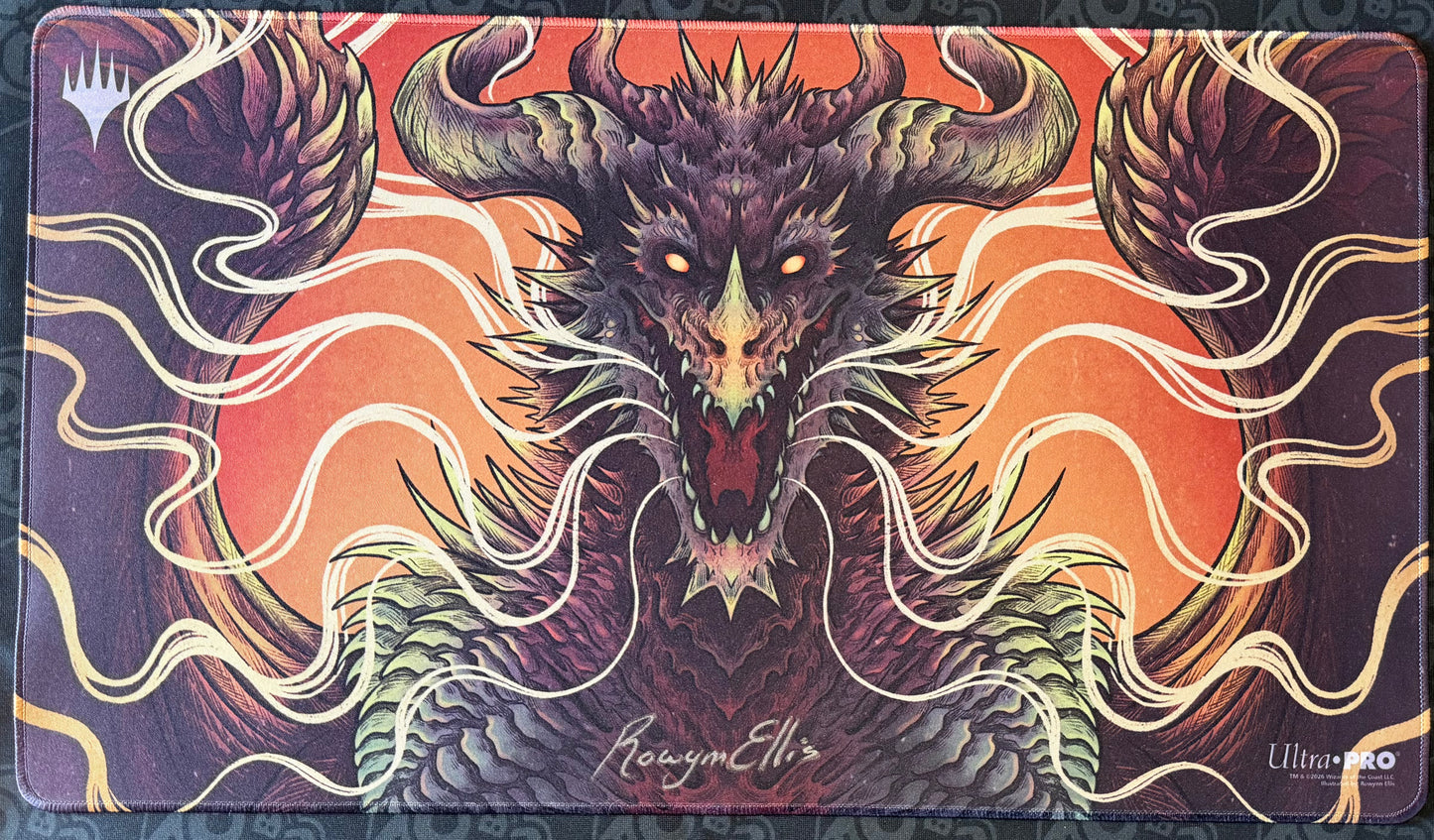 Scourge of Valkas - Rowynn Ellis Playmat Signed stitched edges