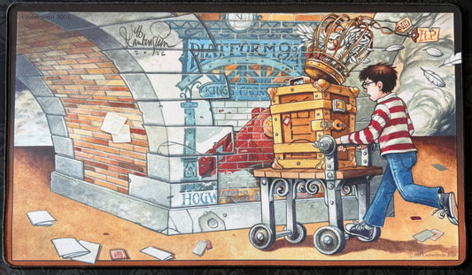 Harry Potter - Jeff Laubenstein signed playmat stiched edges