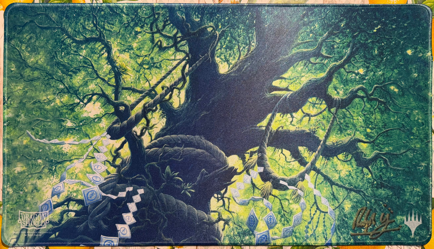 Boseiju, who shelter all - Ralph Horsley signed Playmat
