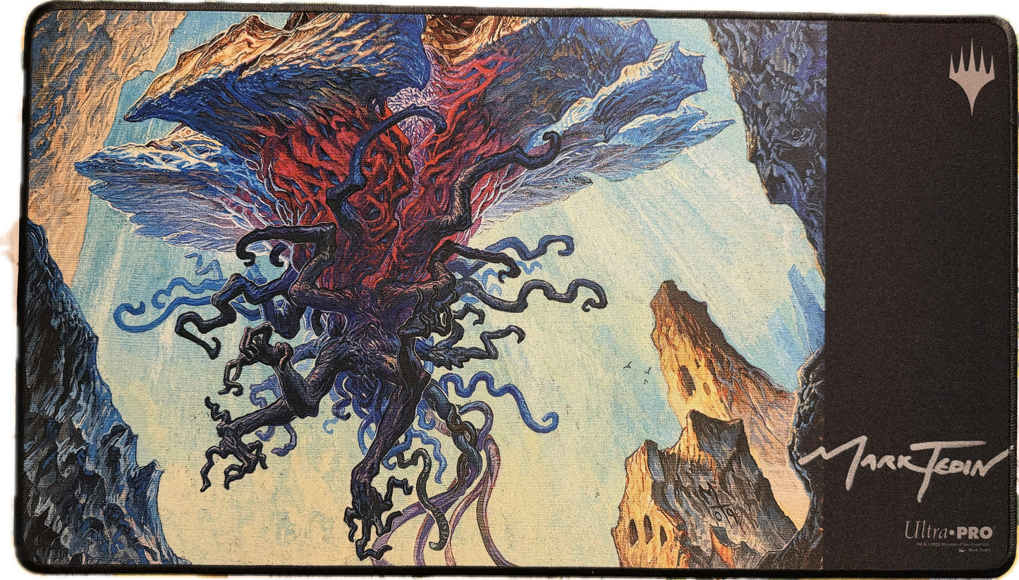 Emrakul - Mark Tedin signed Playmat stitched edges
