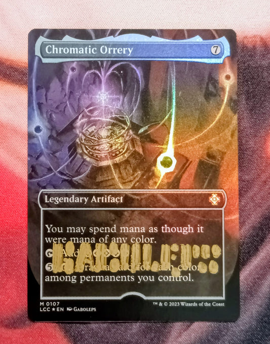 Chromatic Orrery Foil Extended Oil Painting