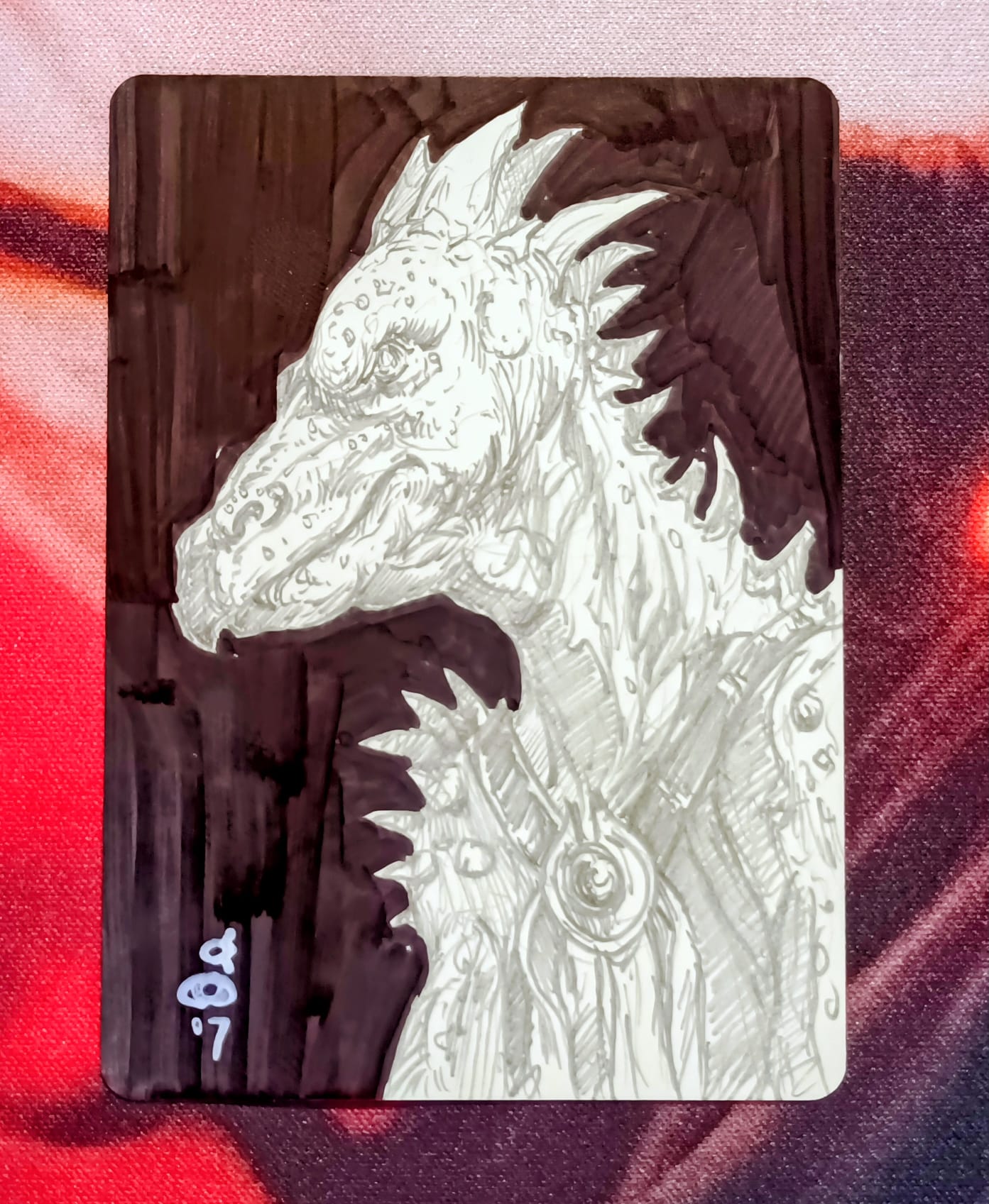 Darkblast - Pencil and black marker