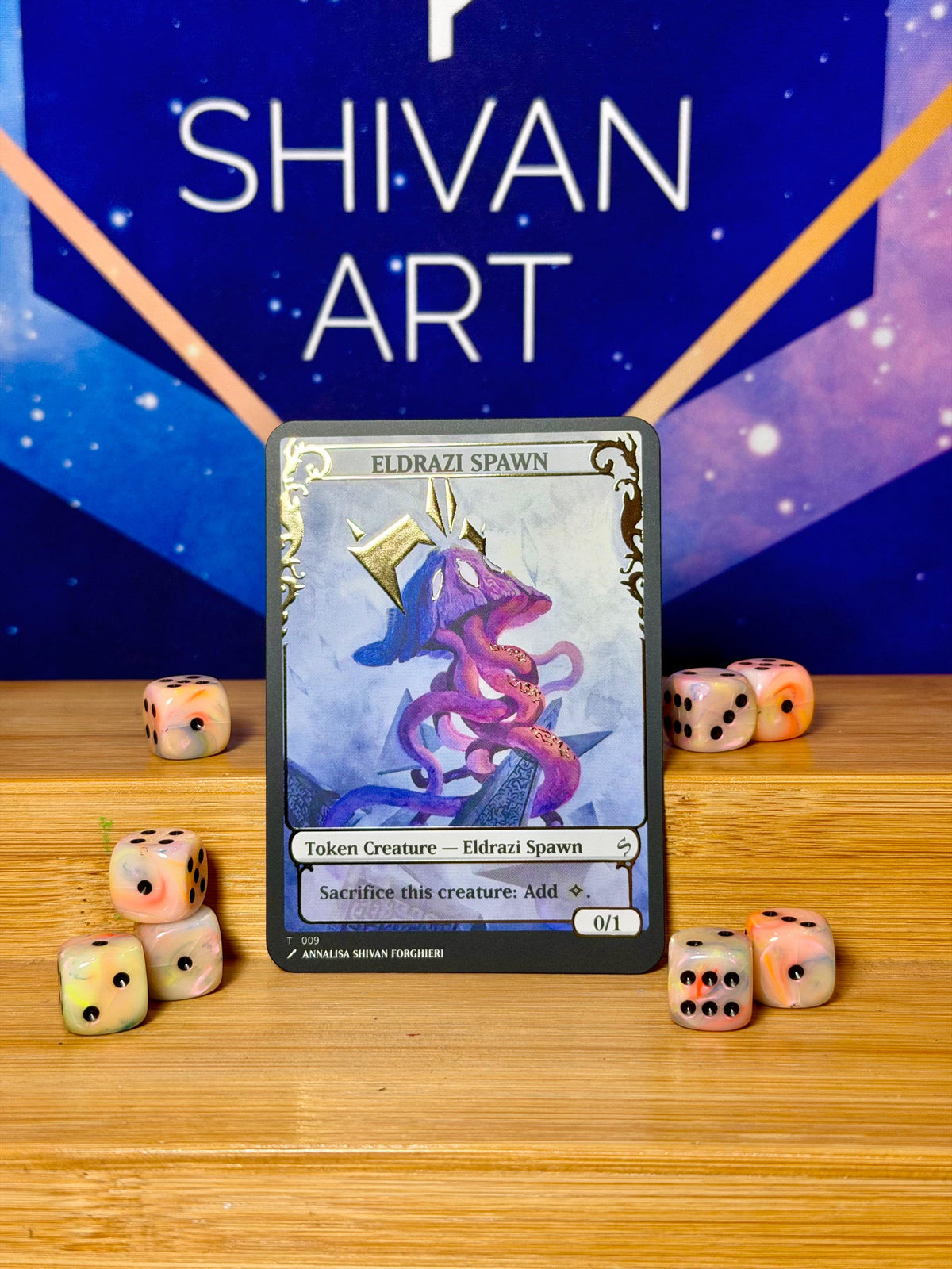 Eldrazi Spawn 0/1 - Shivan art Token Foil