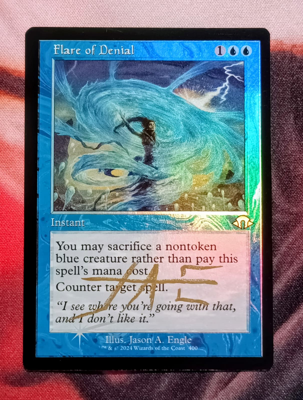 Flare of Denial Retro Frame Foil - Pencil