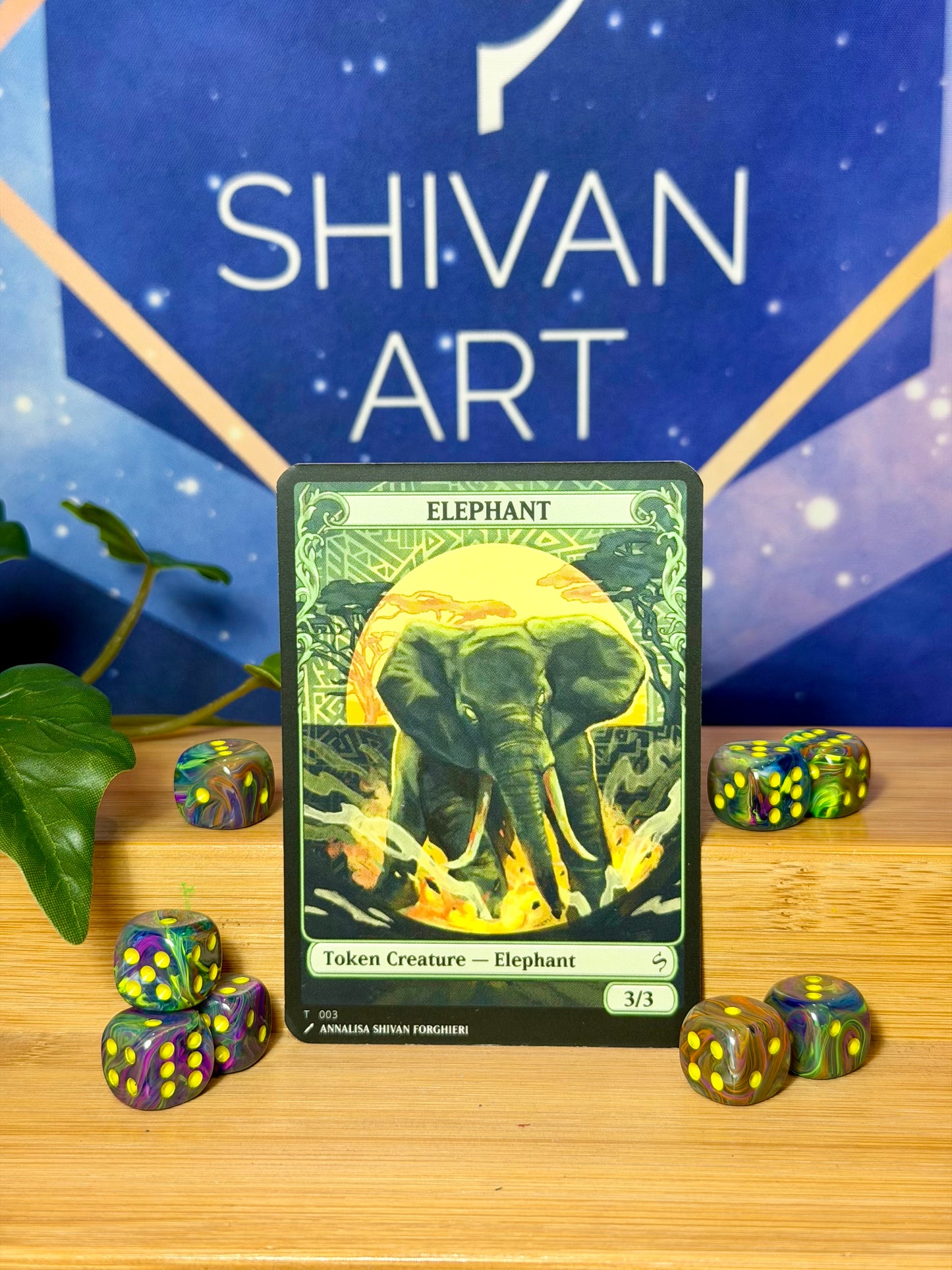 Elephant 3/3 - Shivan Art Token