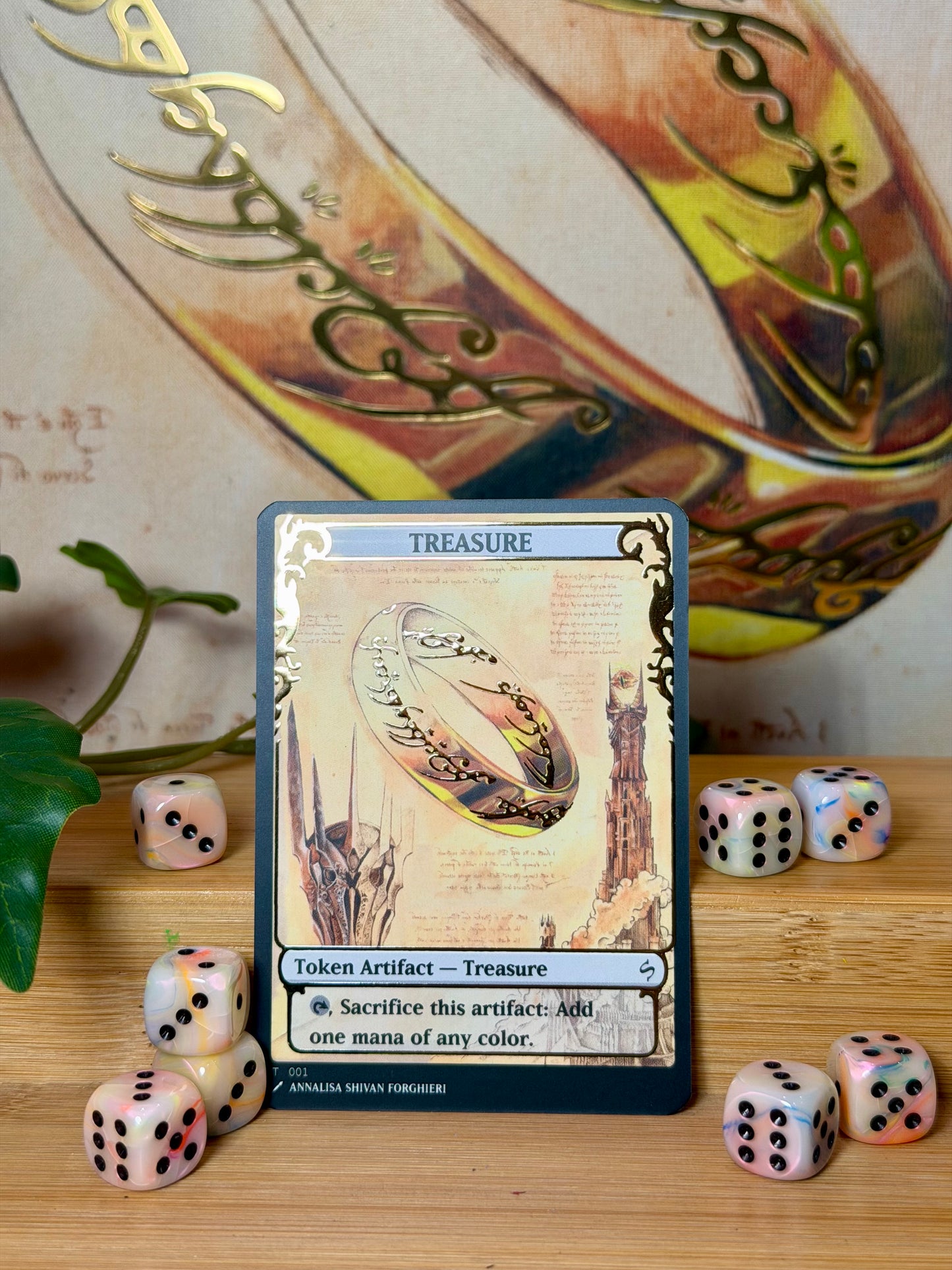 Treasure - Shivan Art Token FOIL
