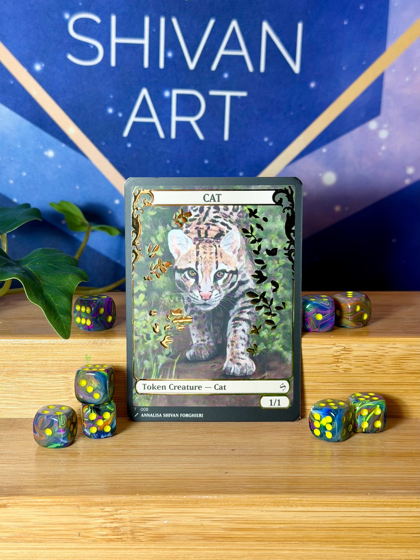 Cat 1/1 - Shivan Art Token FOIL