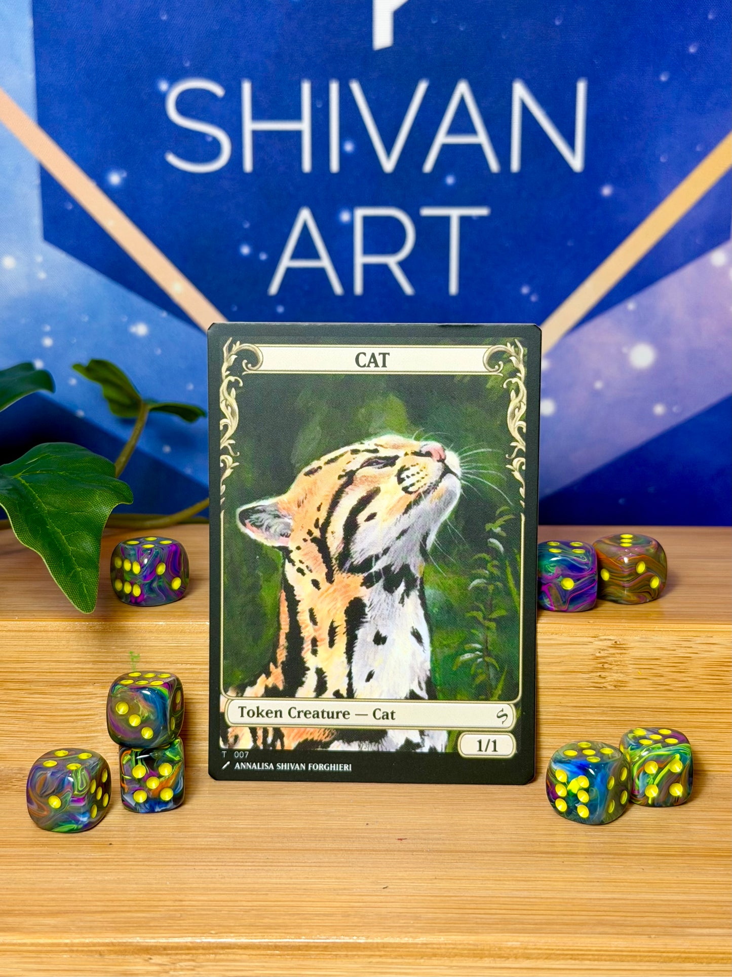 Cat 1/1 V2 - Shivan Art Token