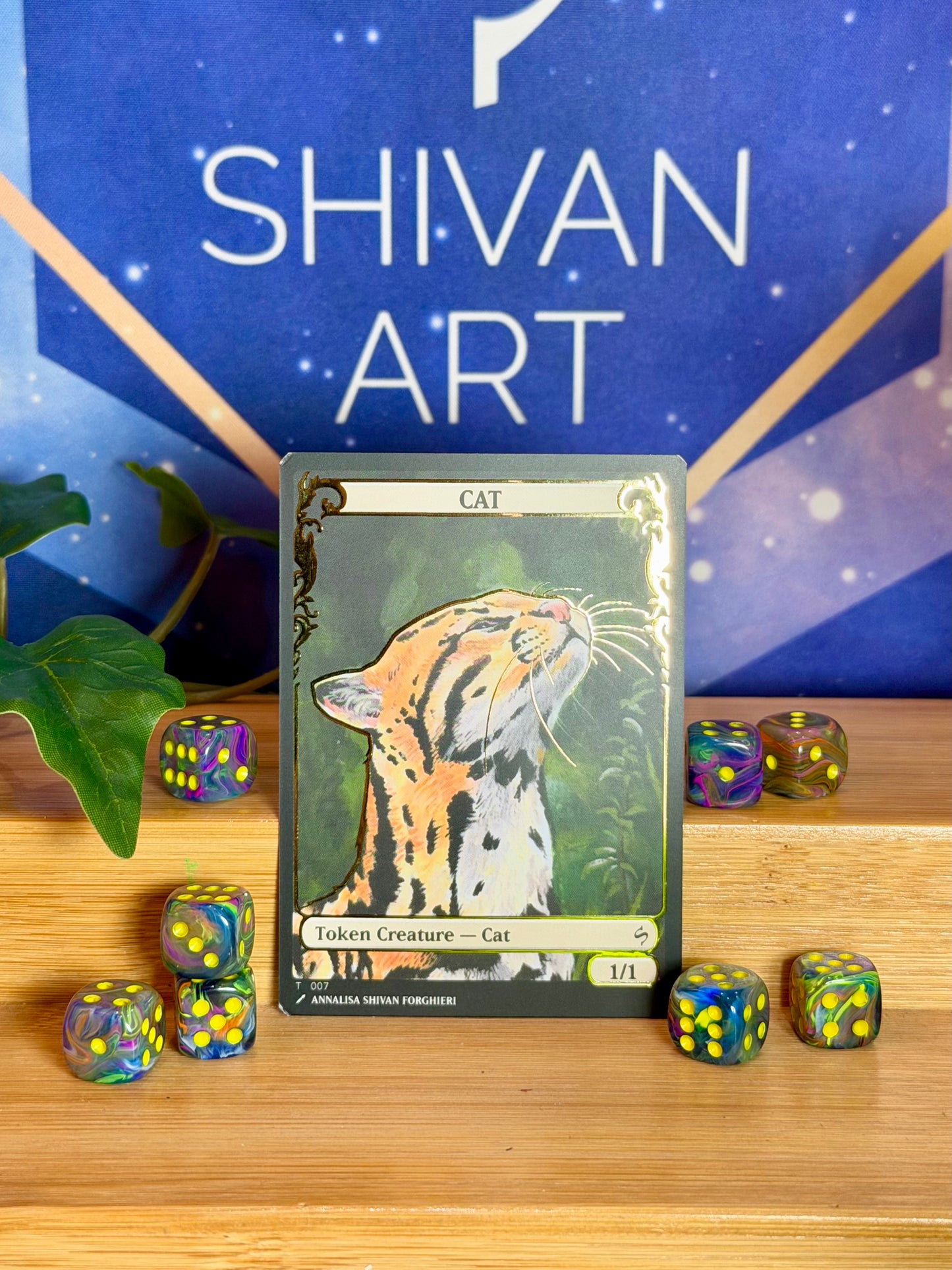Cat 1/1 V2 - Shivan Art Token FOIL