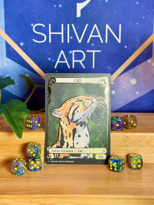Cat 1/1 V2 - Shivan Art Token FOIL