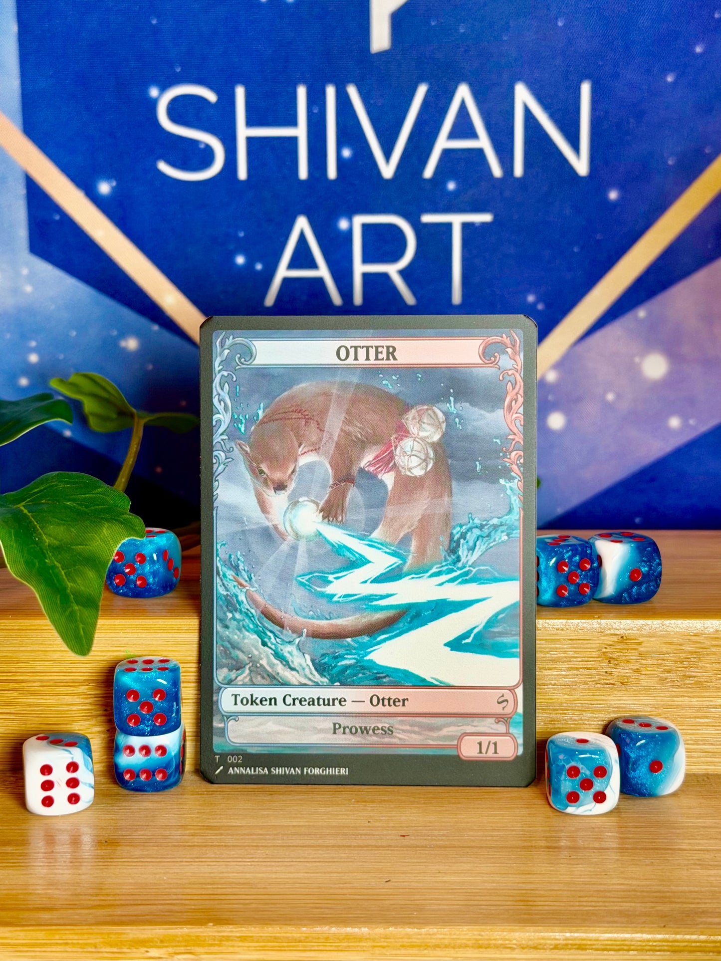 Otter Prowess 1/1 - Shivan Art Token