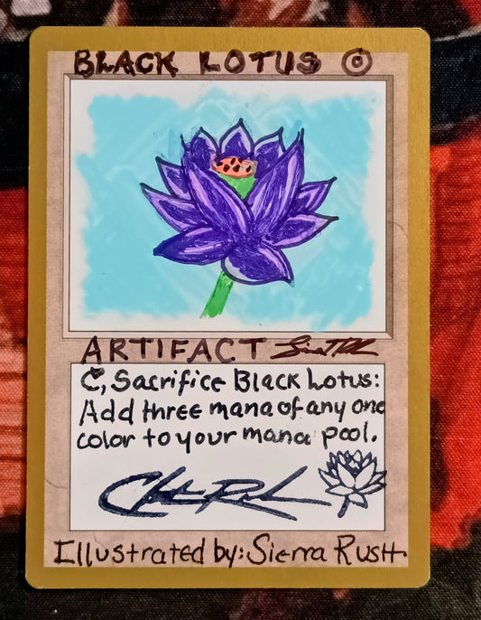 Black Lotus - Gold Border by Sierra Rush
