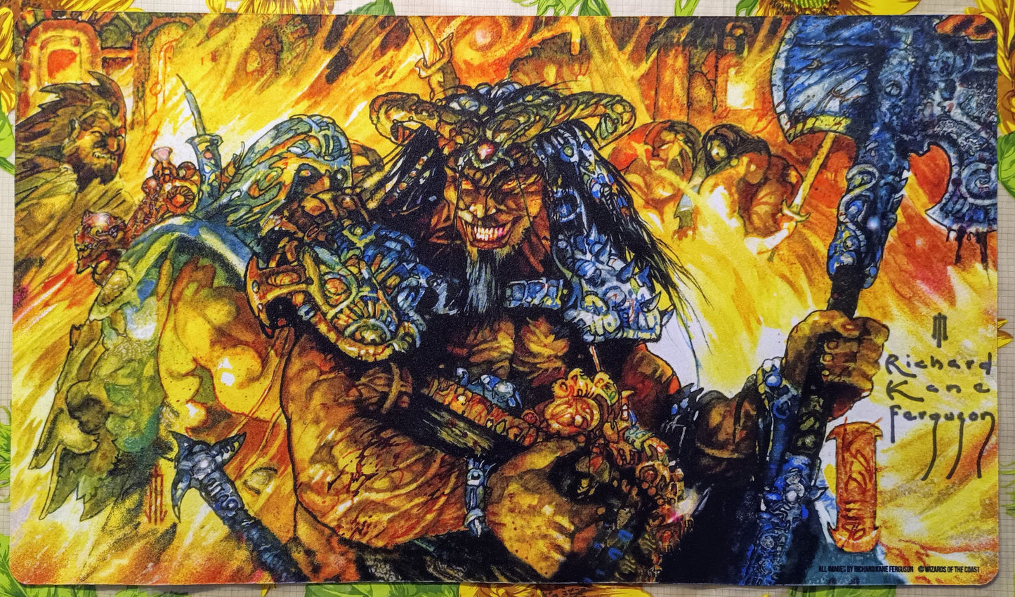 Pillage Playmat Signed