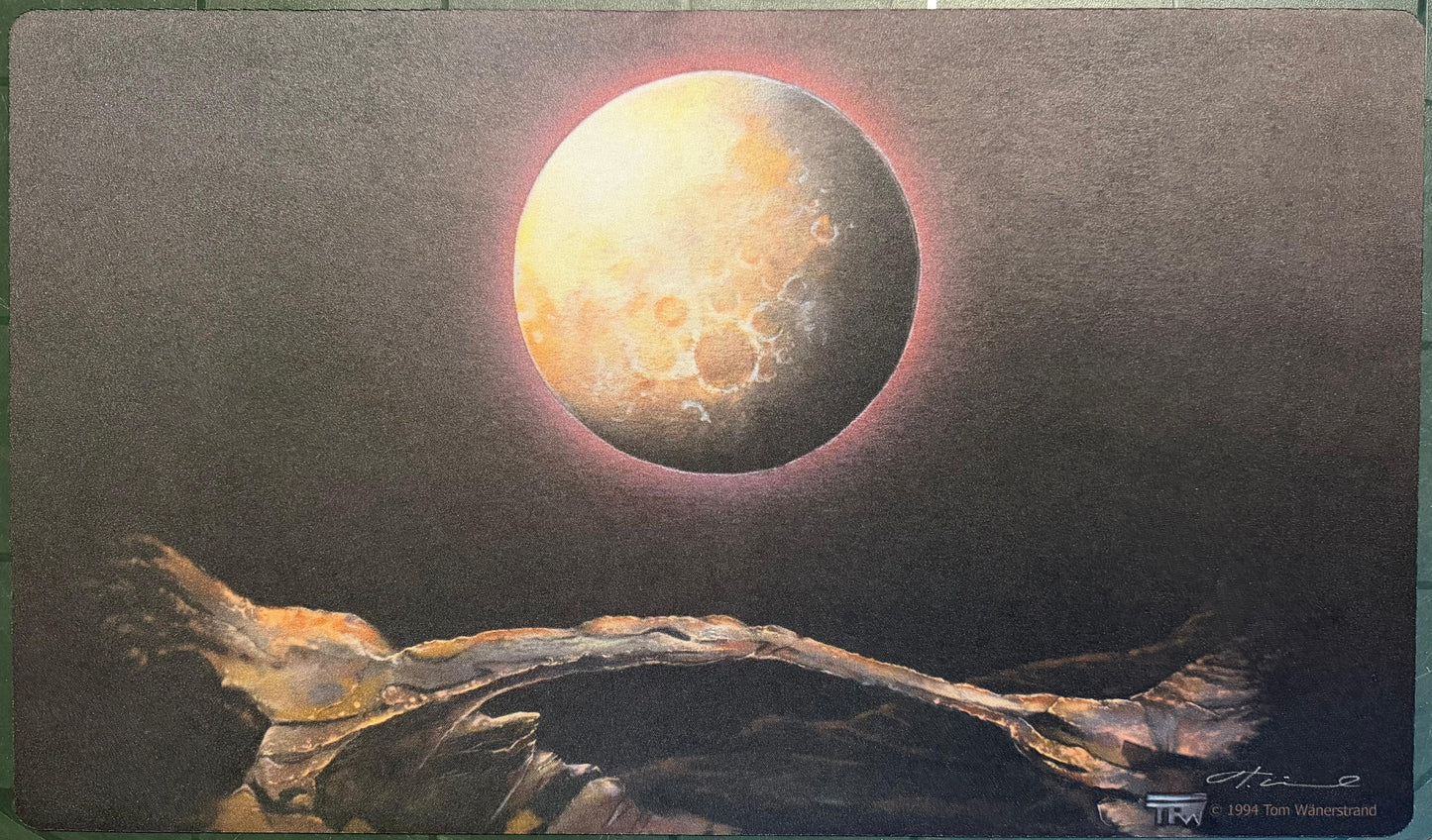 Blood Moon Playmat Signed - Tom Wanerstrand