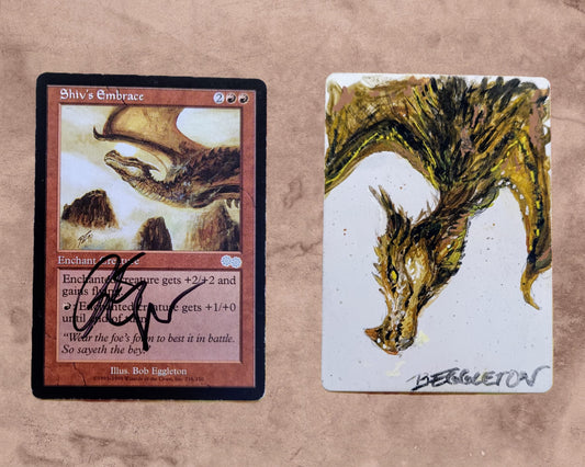 Shiv's Embrace - Acrylics painting